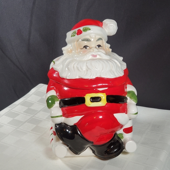 Vintage Lefton Santa Cookie Jar - Picture 2 of 8